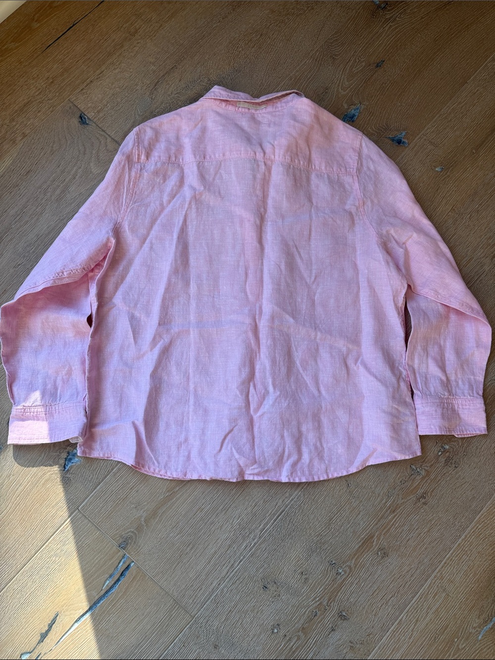 Tommy Bahama Soft Pink Linen Collared Shirt - Picture 5 of 6
